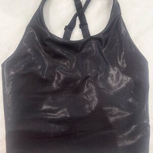 Shimmering Black Tank Top